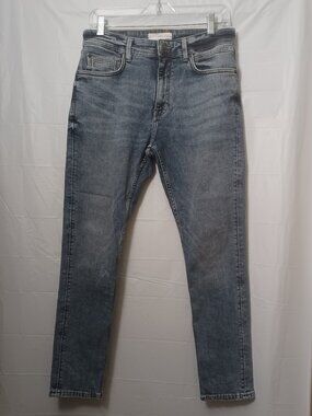 MANGO MNG DENIM SLIM FIT JEANS LIGHT MEDIUM WASH SIZE 38X28
